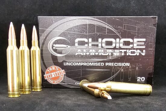 140ACCU264WIN20 Choice Ammunition .264 Winchester Magnum 140 Grain Nosler AccuBond~100% Hand Loaded !!