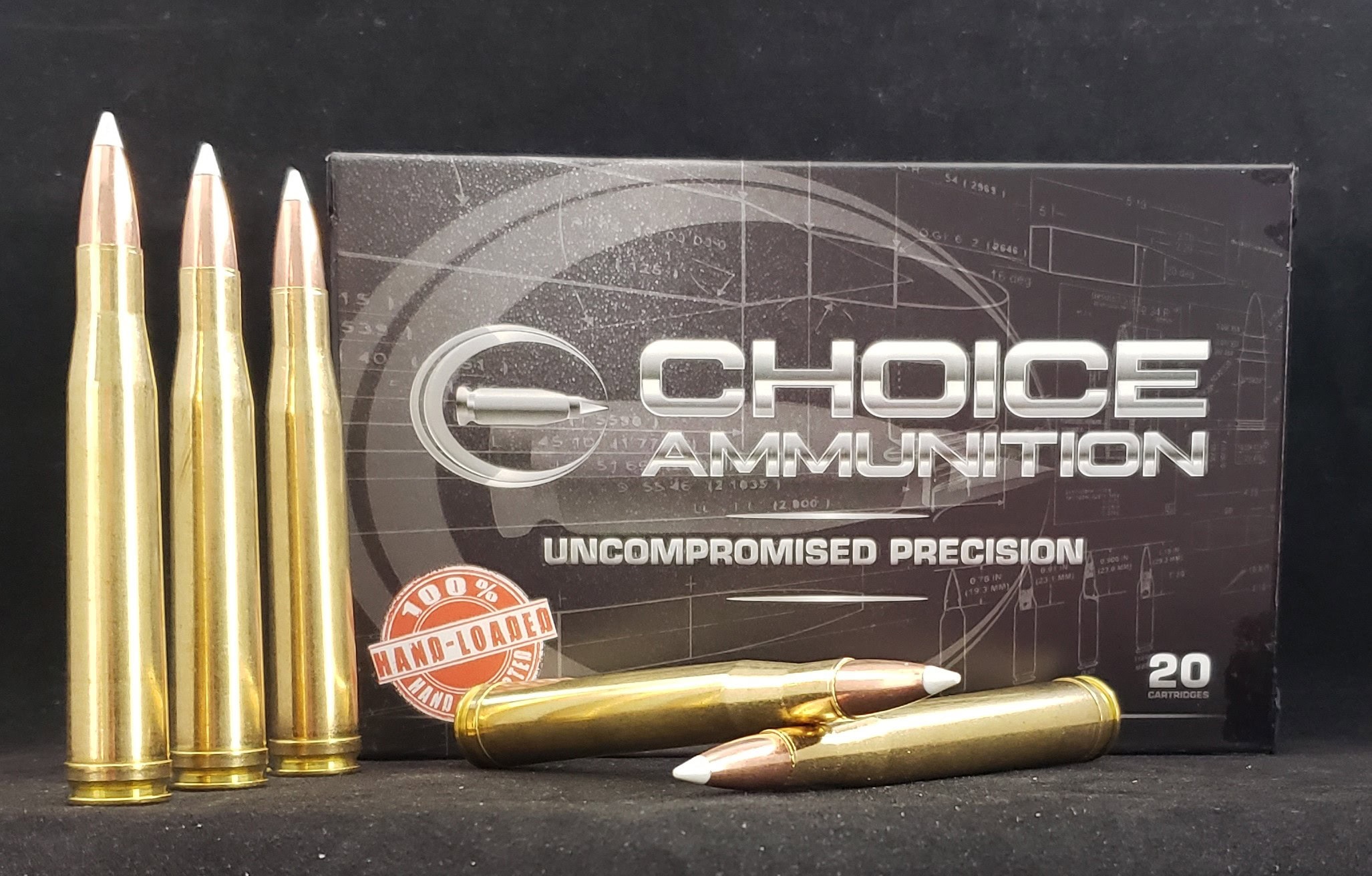 180ACCU300HH20 .300 H&H Magnum 180 Grain Nosler AccuBond 100% Hand-Loaded!!