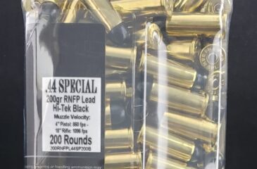 200RNFPL44SP200 Choice Ammunition Choice Range .44 Special 200 Grain RNFP BLACK HI-TEK COATED LEAD~100% HAND-LOADED!!