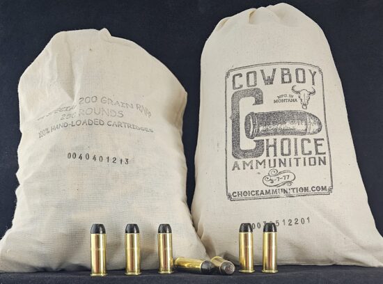 200RNFPL44SPWF250CCB Choice Ammunition Cowboy Action .44 Special 200 Grain "WELLS FARGO BAG" Ammo! RNFP BLACK Hi-Tek Coated Lead Cowboy Action~100% Hand Loaded!!