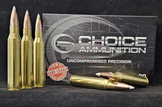 225ACCU338LAP20 Choice Ammunition .338 Lapua Magnum 225 Grain Nosler AccuBond~100% Hand Loaded !!