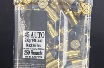 230RNL45ACP250 Choice Ammunition Choice Range .45 Auto 230 Grain Black Hi-Tek Coated RN~100% Hand-Loaded!!