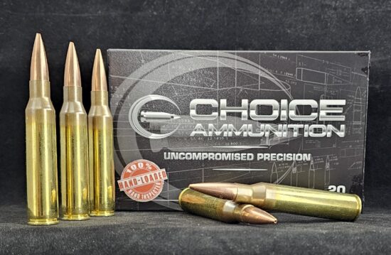 300SMK338LAP20 Choice Ammunition .338 Lapua Magnum 300 Grain SIERRA MATCHKING HPBT (Match-Grade Brass)~100% HAND-LOADED!!