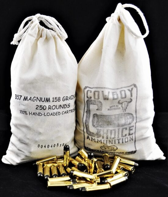 357-158Wells.jpg .357 Magnum 158 Grain RNFP Cowboy Action HI-TEK Coated Lead “WELLS FARGO BAG”~100% HAND LOADED!!