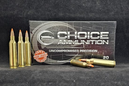50NBT22250REM20 Choice Ammunition 22-250 Remington 50 Grain Nosler Ballistic Tip~ 100% Hand Loaded !!