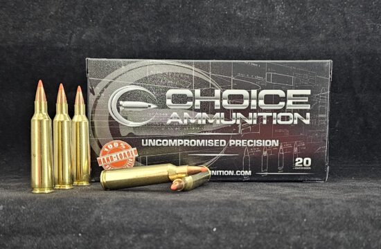 55VMAX22250REM20 Choice Ammunition 22-250 Remington 55 Grain Hornady V-Max~100% Hand Loaded!!