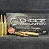 91ACCU243WIN20 Choice Ammunition .243 Winchester 90 Grain NOSLER ACCUBOND~100% HAND LOADED !!