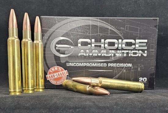 250TSXLF340WBY20 Choice Ammunition .340 Weatherby Magnum 250 Grain Barnes TSX (Lead Free)~100% HAND-LOADED!!