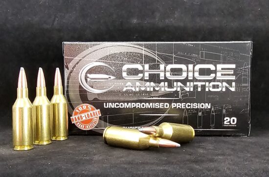 100SP243WSSM20 Choice Ammunition .243 Winchester Super Short Mag (WSSM)100 Grain Soft Point~100% HAND-LOADED!!