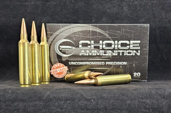 168VLDH28NOS20 Choice Ammunition 28 Nosler 168 Grain BERGER VLD-HUNTING 100% HAND-LOADED!!