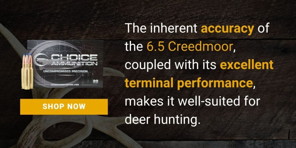 6.5 Creedmoor caliber for deer hunting