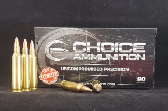 60SP22250REM20 Choice Ammunition 22-250 REMINGTON 60 GRAIN SOFT POINT~100% HAND LOADED!!