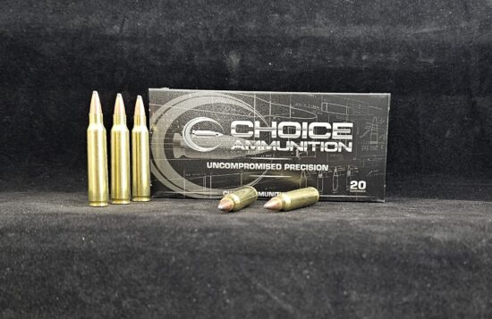 60SP223REM20 Choice Ammunition .223 REMINGTON 60 GRAIN SOFT POINT~100% HAND-LOADED!!