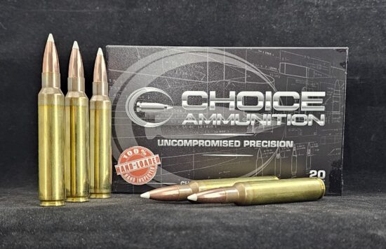 225ACCU338RUM20 Choice Ammunition .338 REMINGTON ULTRA MAG (RUM) 250 GRAIN NOSLER ACCUBOND~100% HAND-LOADED!!