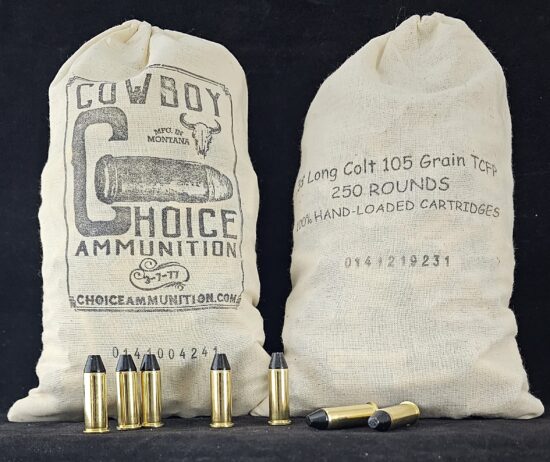 105TCFPL38LCWF250CCB Choice Ammunition Cowboy Choice .38 Long Colt 105 Grain TCFP HI-TEK COATED LEAD COWBOY ACTION - 250 Round Box