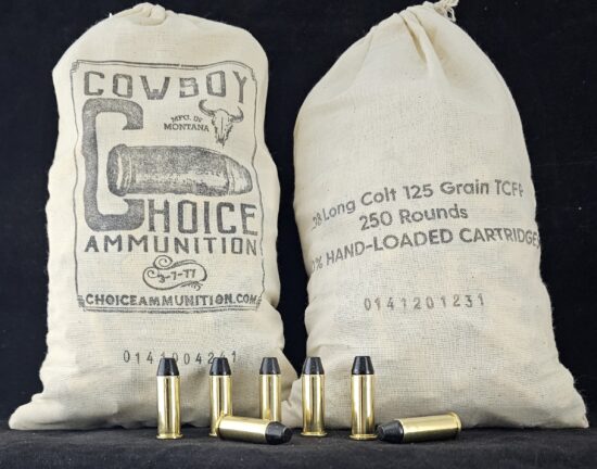 125TCFPL38LCWF250CCB Choice Ammunition Cowboy Choice .38 Long Colt 125 Grain TCFP HI-TEK COATED LEAD COWBOY ACTION - 250 Round Box