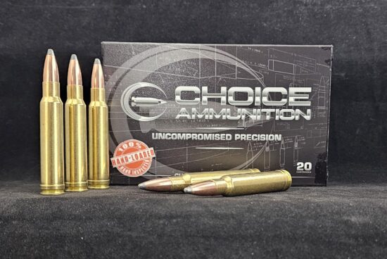 250PAR338WIN20 Choice Ammunition .338 Winchester Magnum 250 GRAIN NOSLER PARTITION~100% HAND LOADED !!