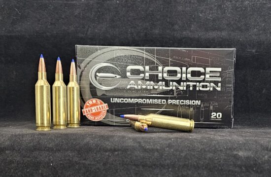 77LRXLF22CREED20 Choice Ammunition .22 Creedmoor 77 Grain Barnes LRX (lead free)~100% Hand-Loaded!!