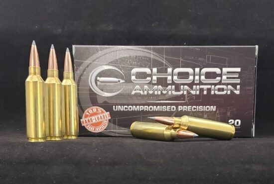 168ABLR7MMWSM20 Choice Ammunition 7MM Winchester Short Magnum (WSM) 168 Grain Nosler ABLR~100% Hand-Loaded!!